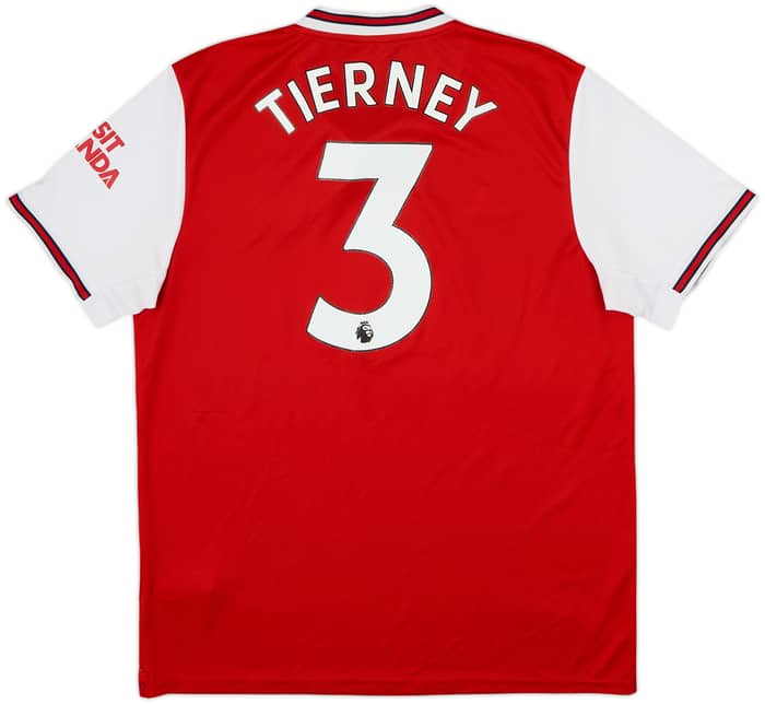 2019-20 Arsenal Home Shirt Tierney #3 - 8/10 - (L)
