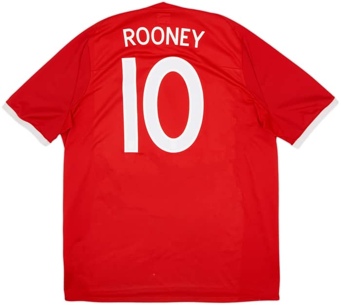 2010-11 England Away Shirt Rooney #10 - 6/10 - (XXL)