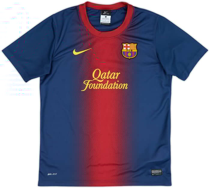 2012-13 Barcelona Basic Home Shirt - 8/10 - (L.Boys)
