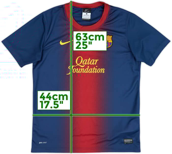 2012-13 Barcelona Basic Home Shirt - 8/10 - (L.Boys)