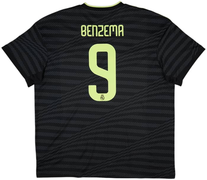 2022-23 Real Madrid Third Shirt Benzema #9 - 9/10 - (XXL)