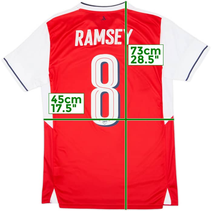 2016-17 Arsenal Home Shirt Ramsey #8 - 8/10 - (S)