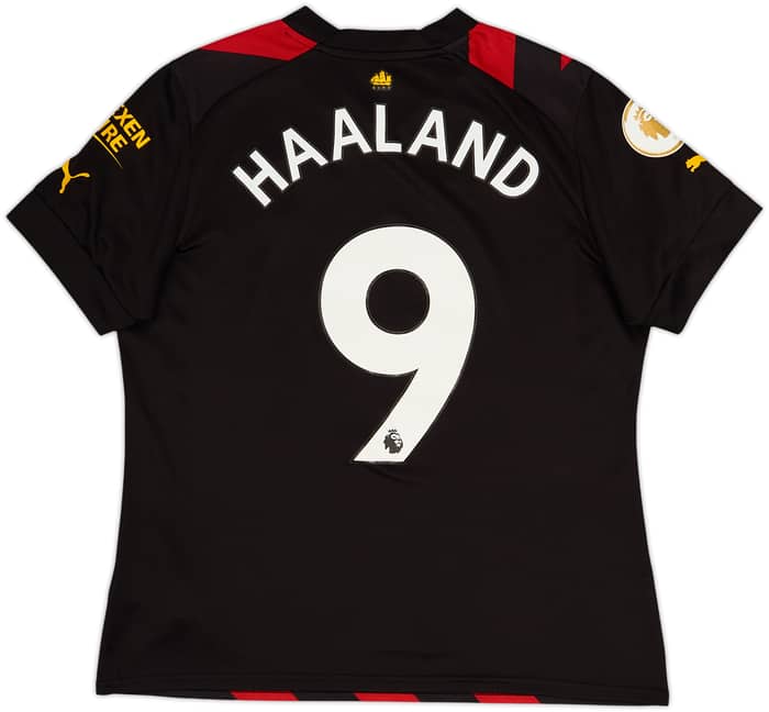2022-23 Manchester City Away Shirt Haaland #9 - 10/10 - (Women's L)