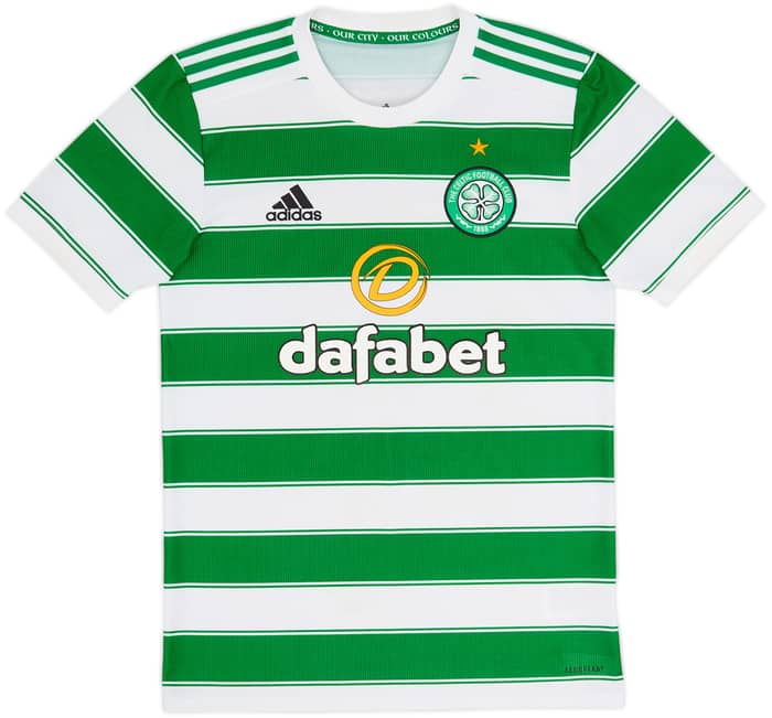 2021-22 Celtic Home Shirt - 9/10 - (XS)