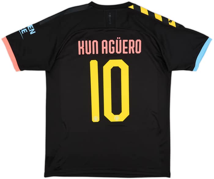 2019-20 Manchester City Away Shirt Kun Aguero #10 - 9/10 - (M)