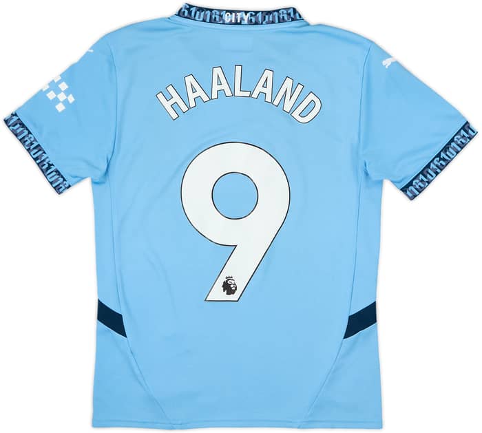 2024-25 Manchester City Home Shirt Haaland #9 - 10/10 - (S)
