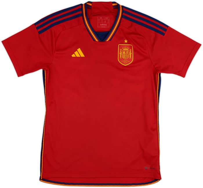 2022-23 Spain Home Shirt - 8/10 - (M)