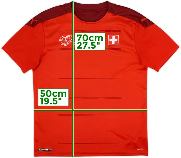 2020-21 Switzerland Home Shirt - 8/10 - (M)