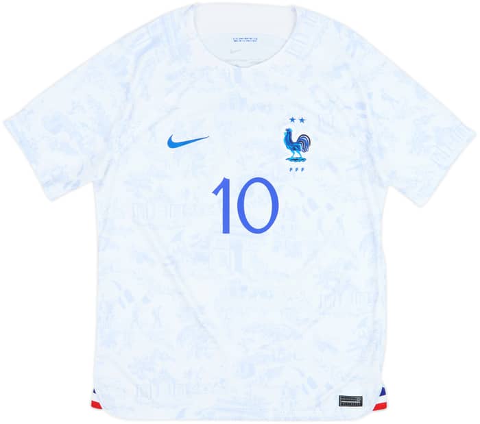 Camiseta de visitante de Francia 2022-23 Mbappe #10 - 7/10 - (L)