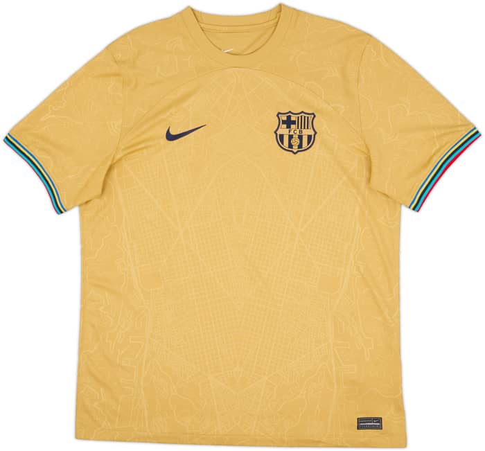 2022-23 Barcelona Away Shirt Lewandowski #9 - 10/10 - (L)