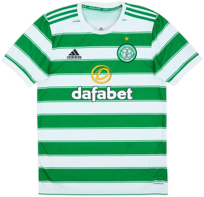 2021-22 Celtic Home Shirt - 8/10 - (S)