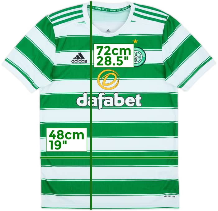 2021-22 Celtic Home Shirt - 8/10 - (S)