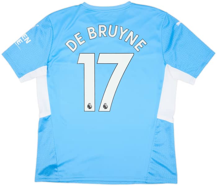 2021-22 Manchester City Home Shirt De Bruyne #17 - 9/10 - (L)