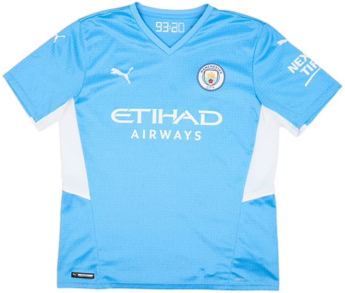 2021-22 Manchester City Home Shirt De Bruyne #17 - 9/10 - (L)