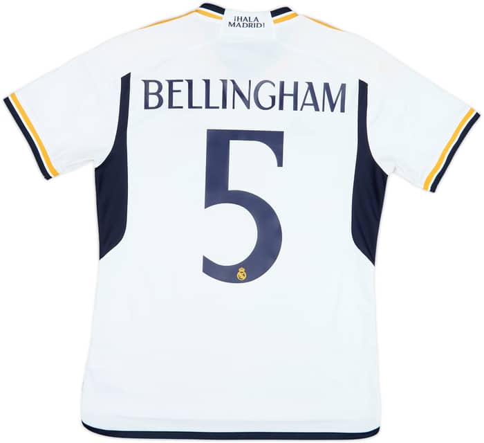 2023-24 Real Madrid Home Shirt Bellingham #5 - 7/10 - (M)