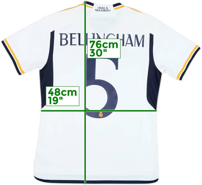2023-24 Real Madrid Home Shirt Bellingham #5 - 7/10 - (M)