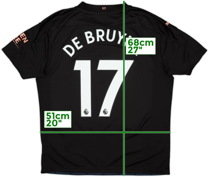 2020-21 Manchester City Away Shirt De Bruyne #17 - 8/10 - (L)