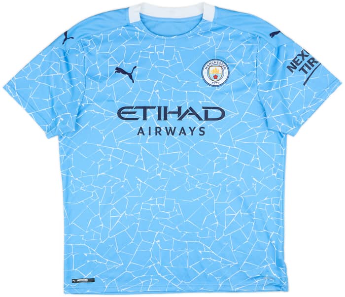 2020-21 Manchester City Home Shirt De Bruyne #17 - 9/10 - (XL)