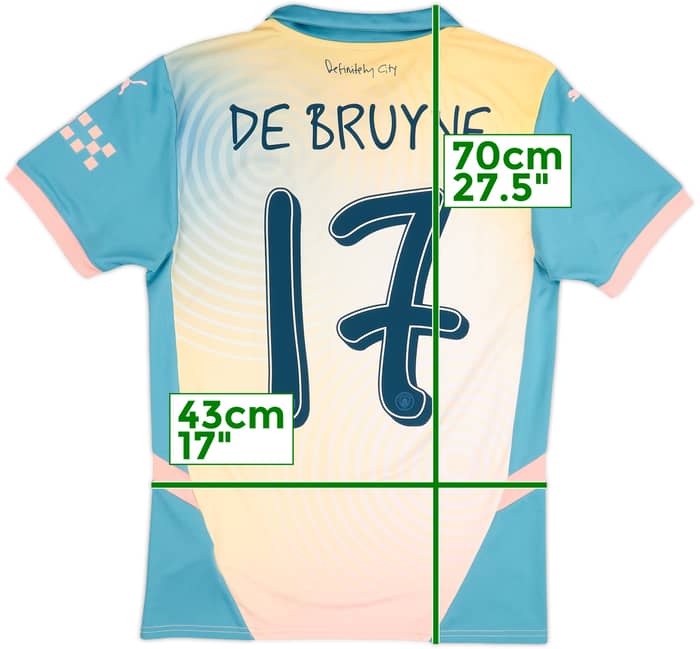 2024-25 Manchester City Fourth Shirt De Bruyne #17 - 10/10 - (S)