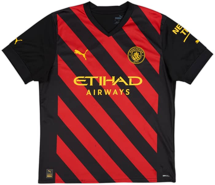 2022-23 Manchester City Away Shirt Haaland #9 - 7/10 - (L)