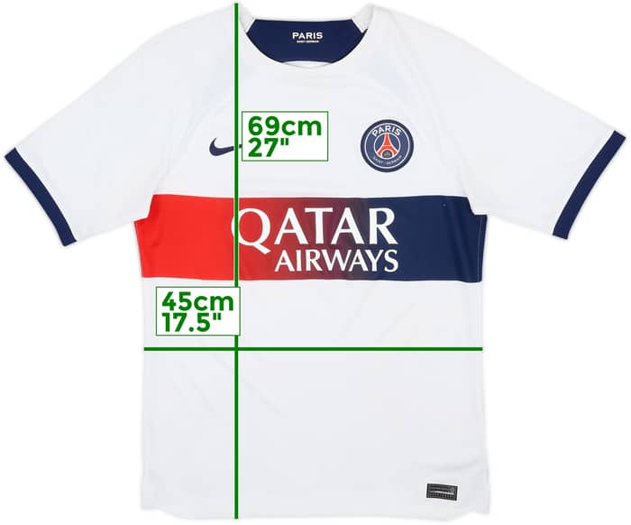 2023-24 Paris Saint-Germain Away Shirt - 8/10 - (S)