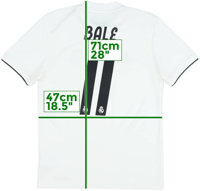 2018-19 Real Madrid Home Shirt Bale #11 - 8/10 - (S)