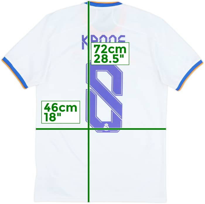 2021-22 Real Madrid Home Shirt Kroos #8 - 9/10 - (S)