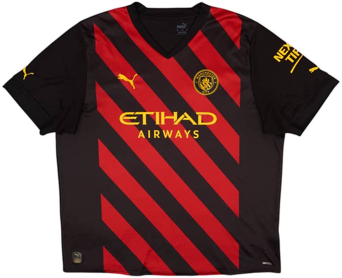 2022-23 Manchester City Away Shirt Haaland #9 - 9/10 - (XXL)
