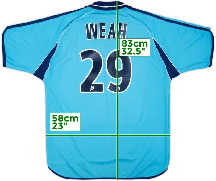 2000-01 Olympique Marseille Away Shirt Weah #29 - 5/10 - (XL)
