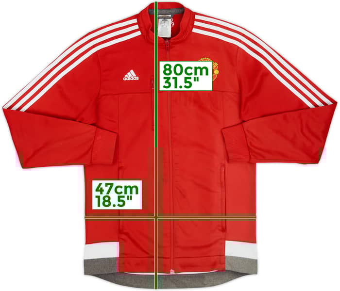 2015-16 Manchester United adidas Track Jacket - 5/10 - (S)