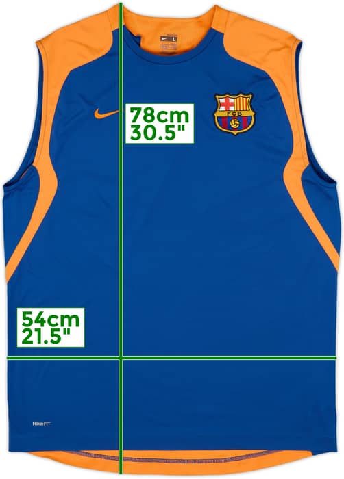 2007-08 Barcelona Nike Training Vest - 8/10 - (L)