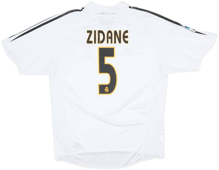 2004-05 Real Madrid Home Shirt Zidane #5 - 5/10 - (L)