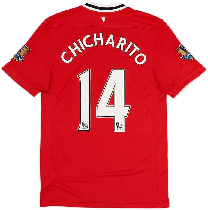 2011-12 Manchester United Home Shirt Chicharito #14 - 7/10 - (S)