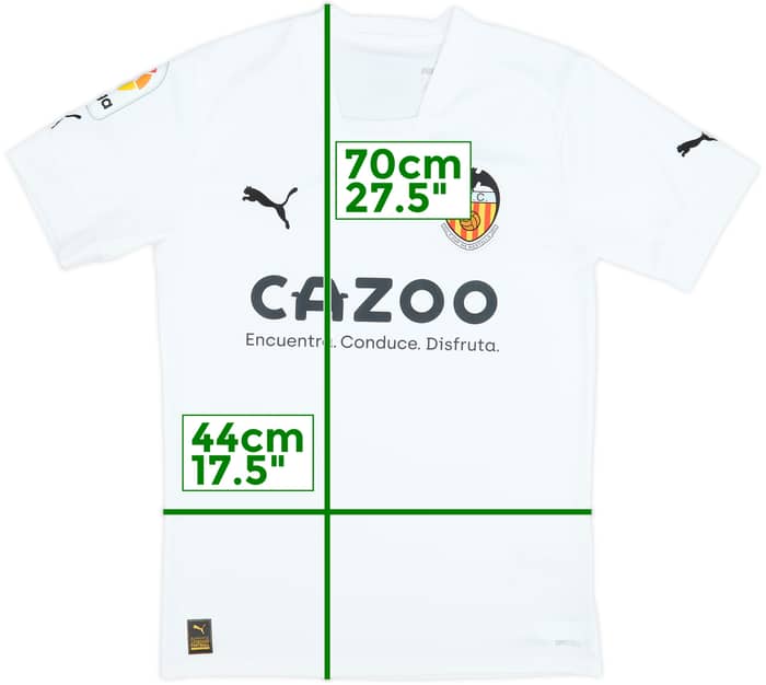 2022-23 Valencia Home Shirt - 8/10 - (S)