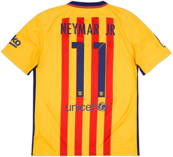 2015-16 Barcelona Away Shirt Neymar #11 - 8/10 - (M)