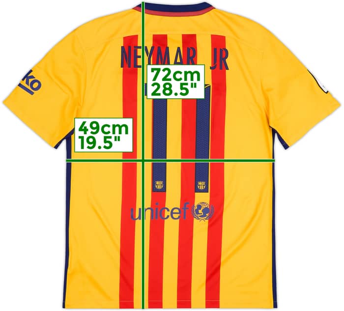 2015-16 Barcelona Away Shirt Neymar #11 - 8/10 - (M)