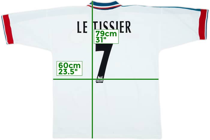 Camiseta de visitante del Southampton 1997-98 Le Tissier #7 - 8/10 - (XXL)