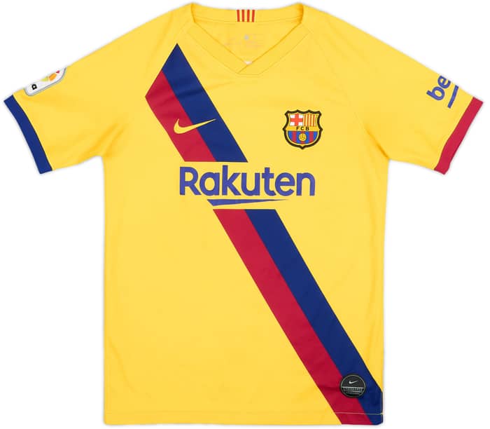 2019-20 Barcelona Away Shirt - 8/10 - (L.Boys)
