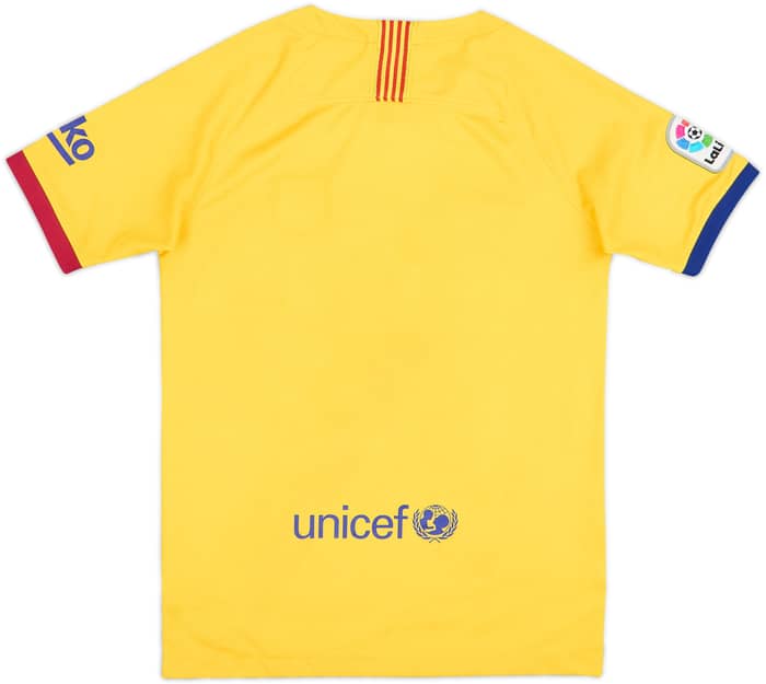 2019-20 Barcelona Away Shirt - 8/10 - (L.Boys)