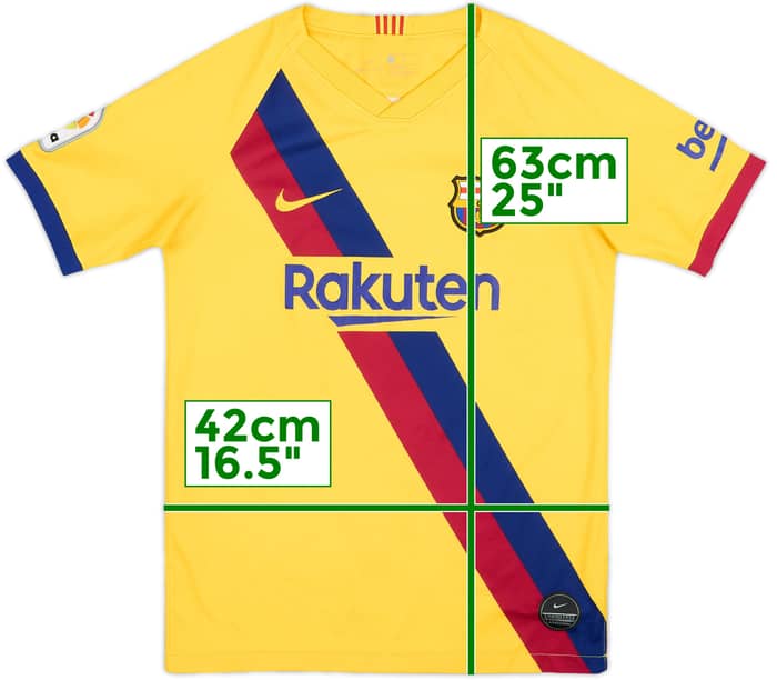 2019-20 Barcelona Away Shirt - 8/10 - (L.Boys)