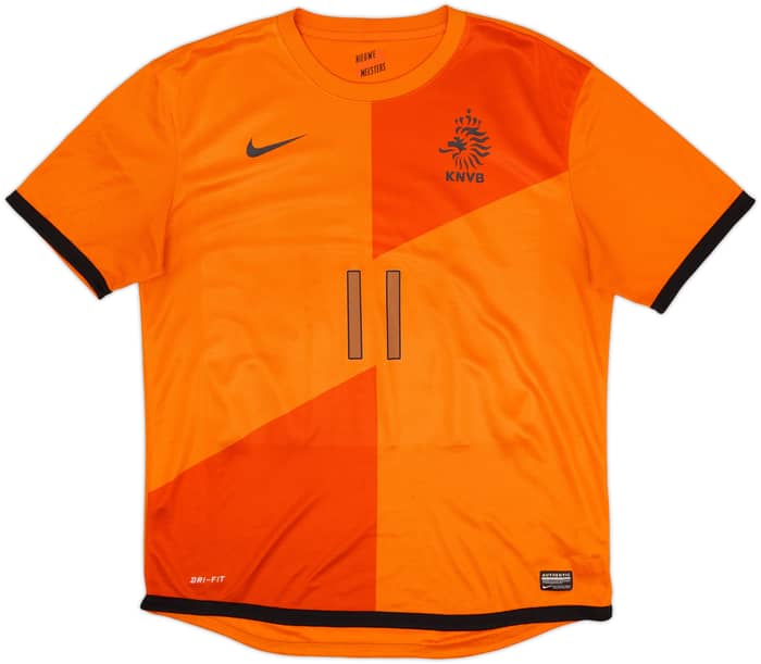 2012-13 Netherlands Home Shirt Robben #11 - 6/10 - (L)