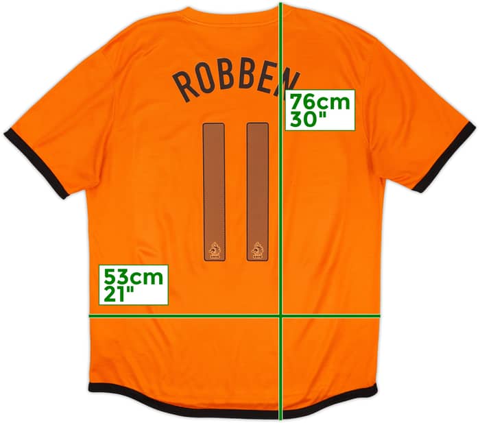 2012-13 Netherlands Home Shirt Robben #11 - 6/10 - (L)