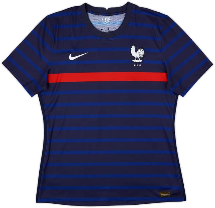 2020-21 France Home Shirt #19 - 9/10 - (XL)