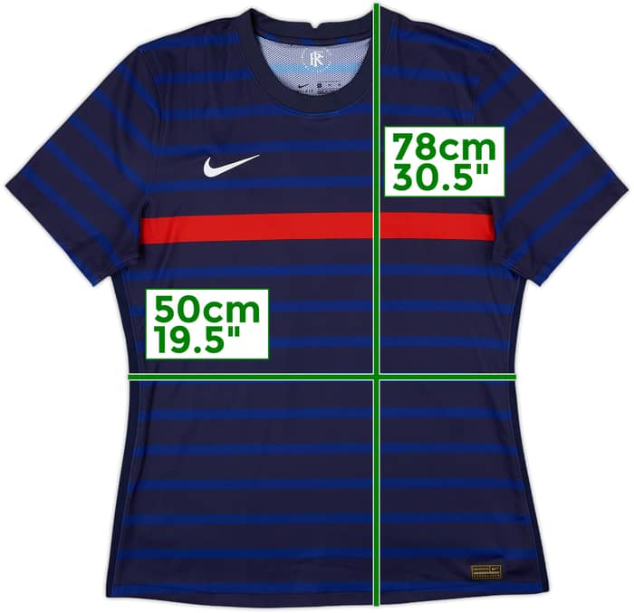 2020-21 France Home Shirt #19 - 9/10 - (XL)