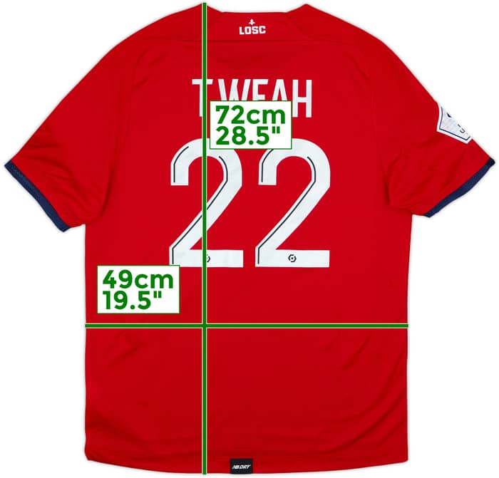 2021-22 Lille Home Shirt T.Weah #22 - 10/10 - (M)