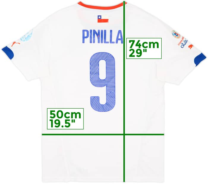 2014-15 Chile 'Copa America' Away Shirt Pinilla #9 - 6/10 - (L)