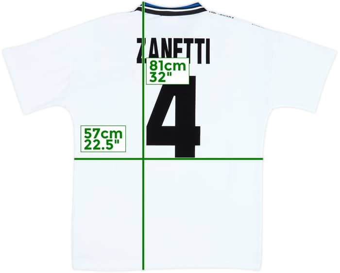 1995-96 Inter Milan Third Shirt Zanetti #4 - 10/10 - (L)