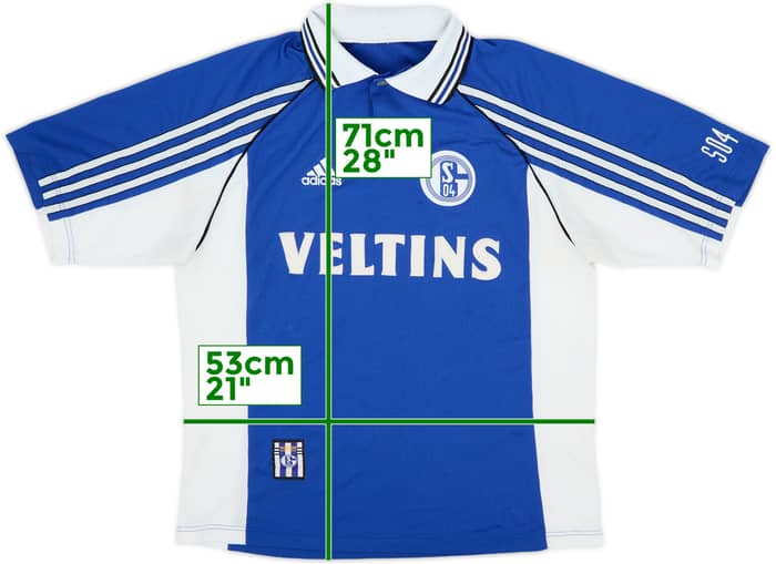 1998-00 Schalke Home Shirt #7 - 7/10 - (S)