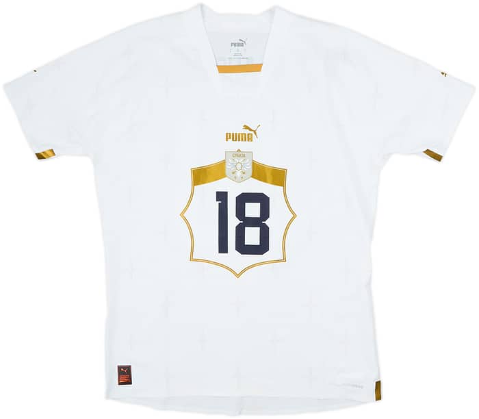 2022-23 Serbia Player Issue Away Shirt Vlahovic #18 - 8/10 - (L)