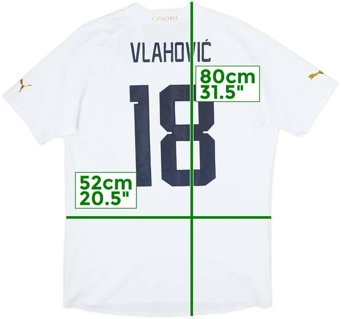 2022-23 Serbia Player Issue Away Shirt Vlahovic #18 - 8/10 - (L)